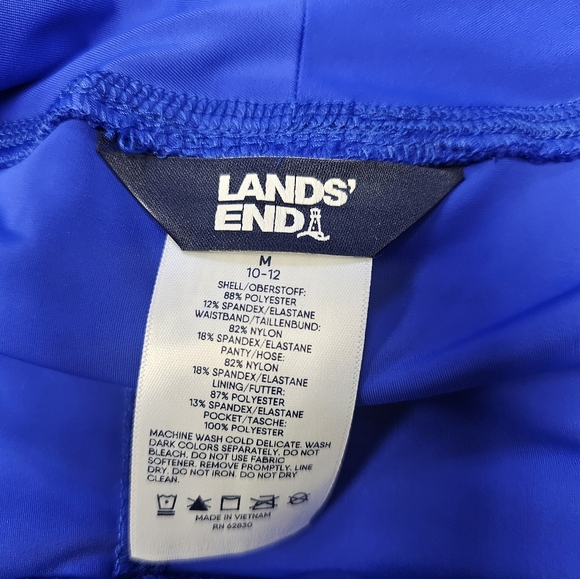 Lands' End Women's Plus Full Coverage Skirt Swim Swimwear UPF 50+ Skort - Picture 4 of 5